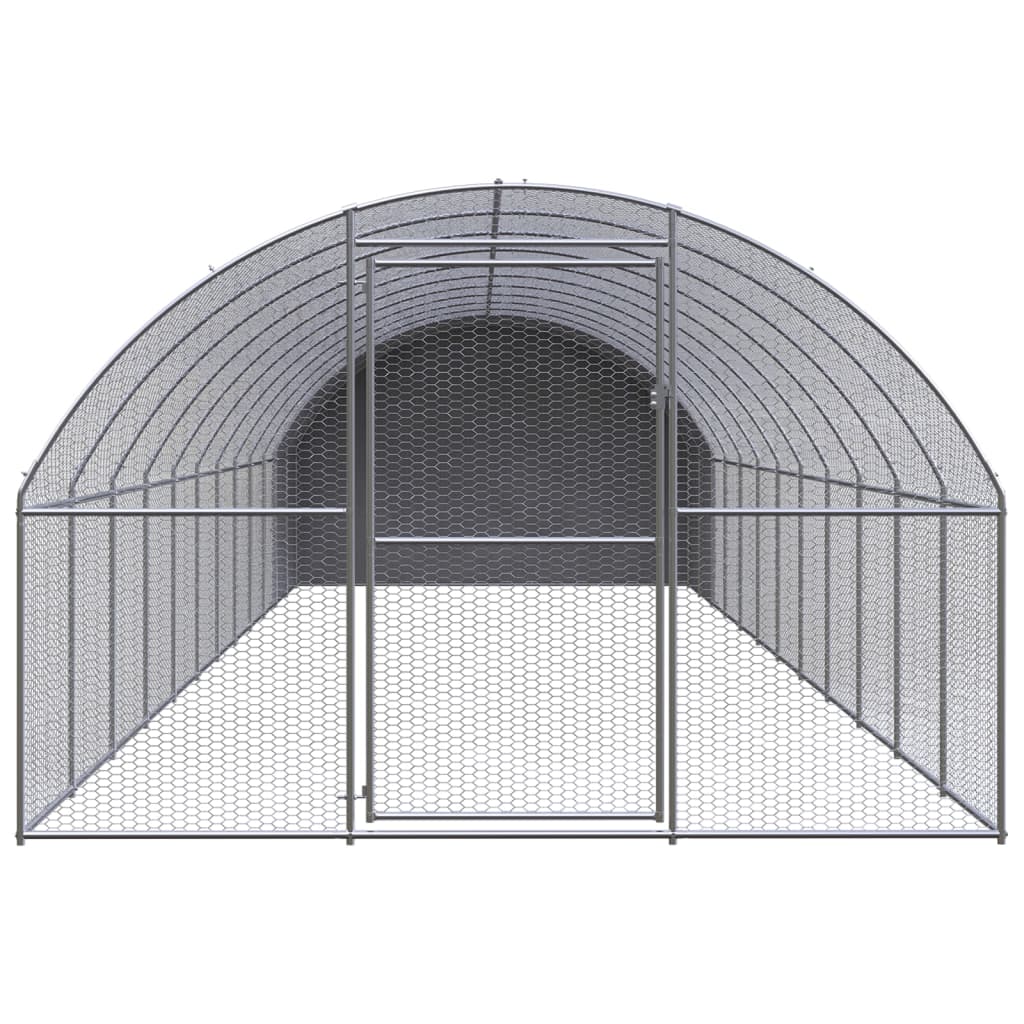 VidaXL Kippenren 3x12x2m gegalvaniseerd staal