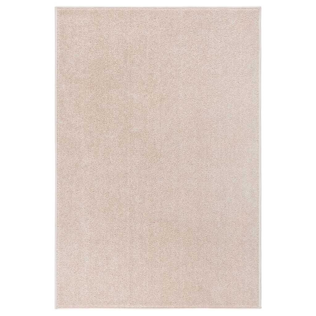 Vidaxl vloerkleed kortpolig 200x290 cm donkerbeige