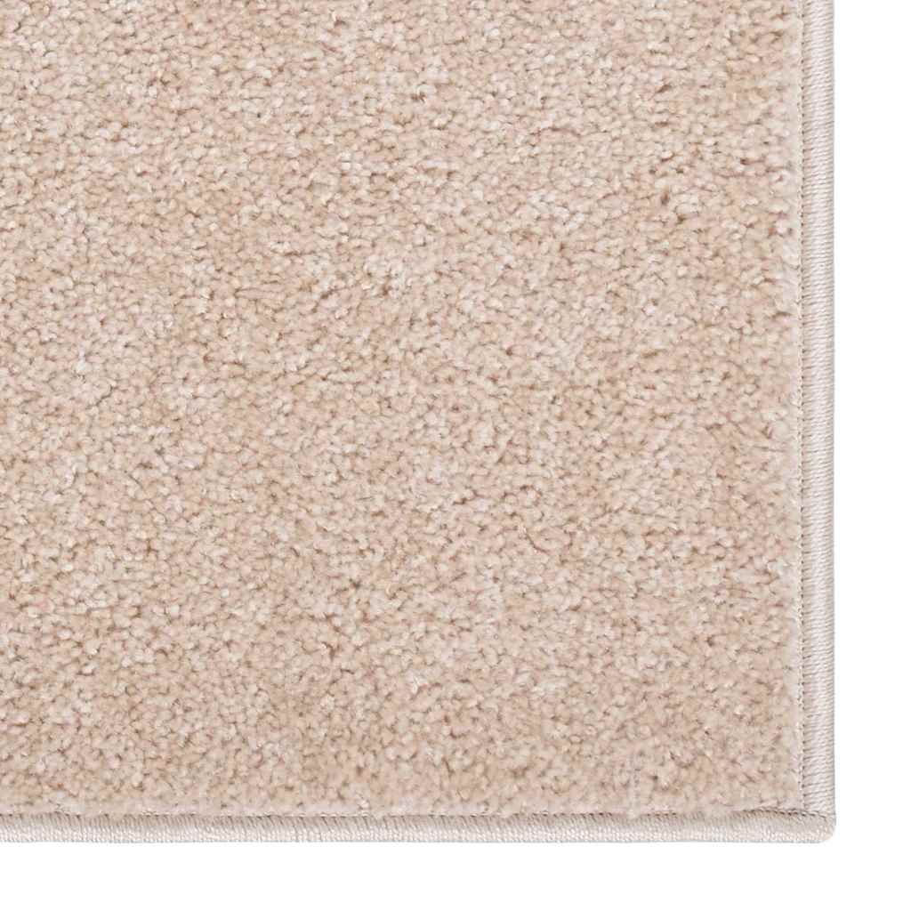 Vidaxl vloerkleed kortpolig 200x290 cm donkerbeige