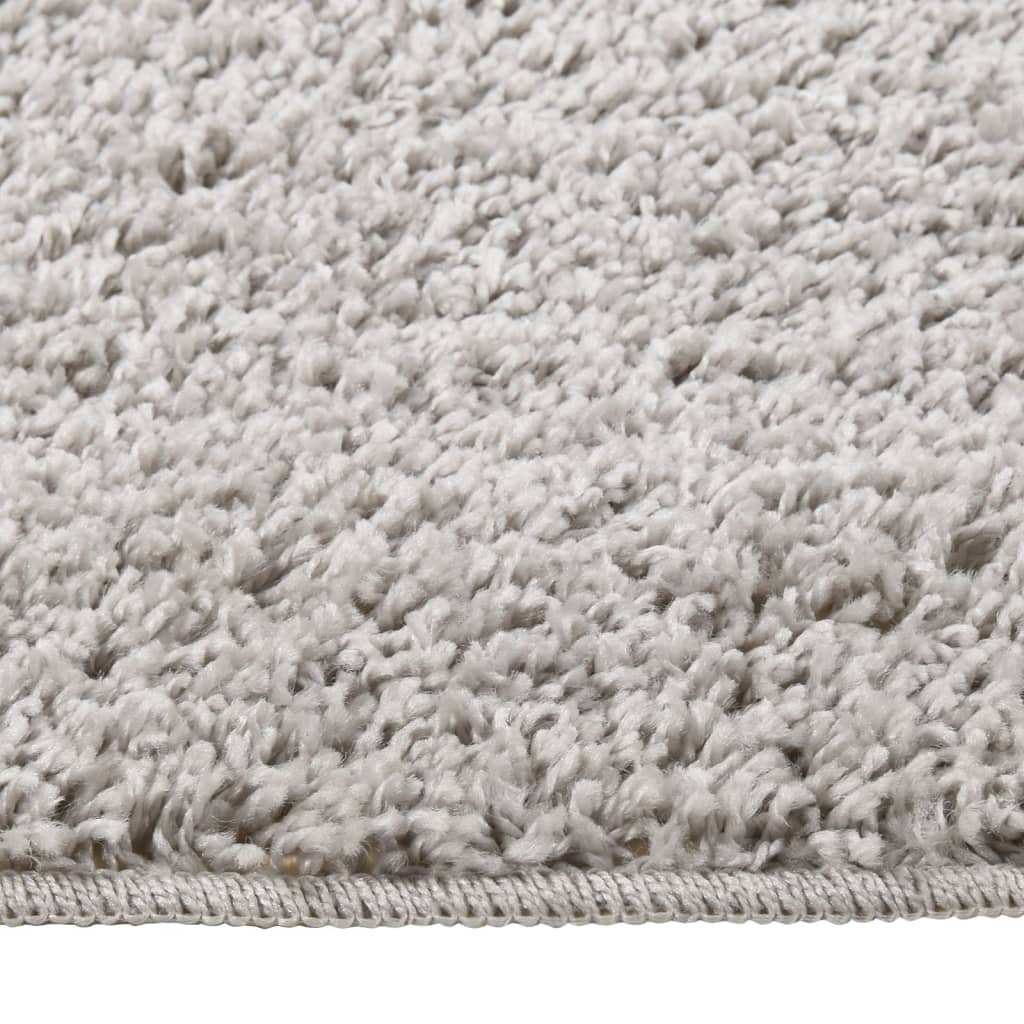 Vidaxl vloerkleed shaggy antislip 140x200 cm lichtgrijs