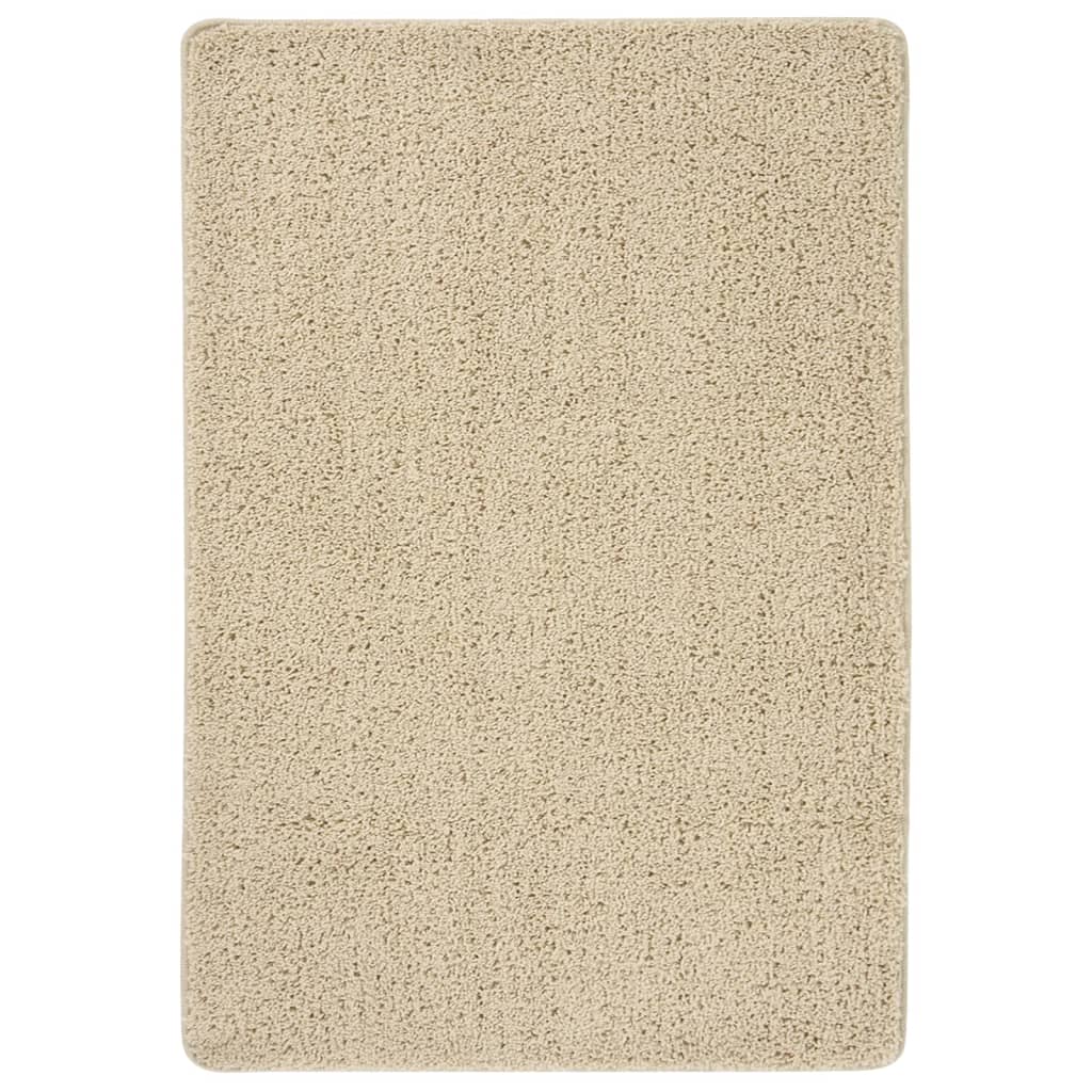 Vidaxl vloerkleed shaggy antislip 120x170 cm crèmekleurig