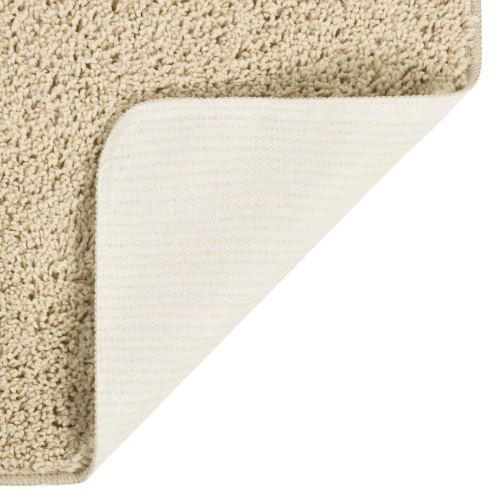 Vidaxl vloerkleed shaggy antislip 160x230 cm crèmekleurig