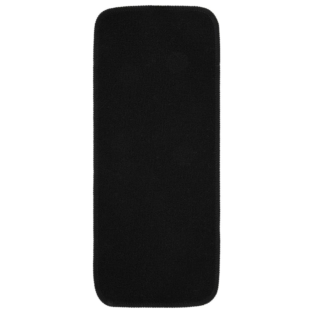 Vidaxl trapmatten 15 st antislip rechthoekig 60x25 cm zwart