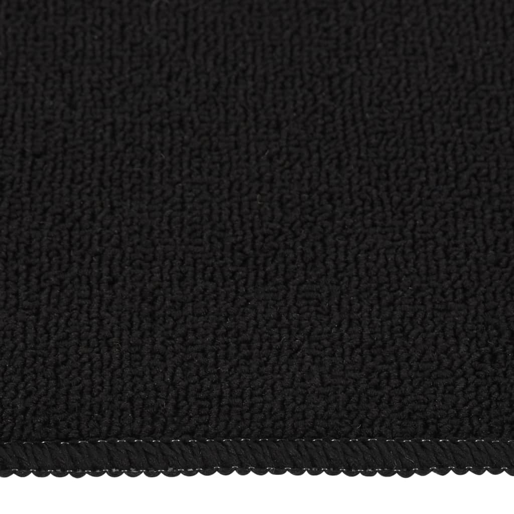 Vidaxl trapmatten 15 st antislip rechthoekig 60x25 cm zwart