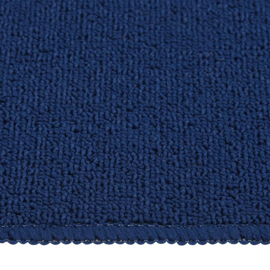 Vidaxl trapmatten 15 st antislip rechthoekig 75x20 cm marineblauw