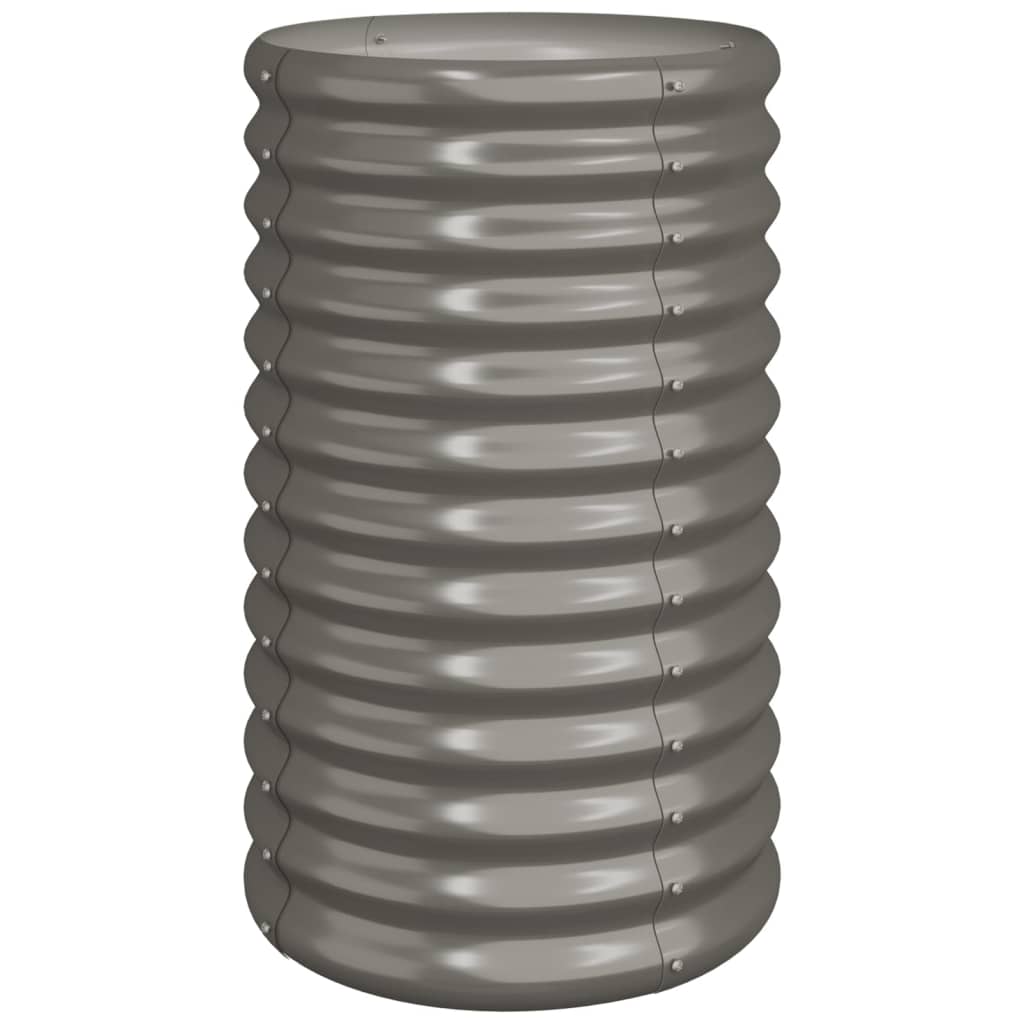 Vidaxl plantenbak 40x40x68 cm gegalvaniseerd staal grijs