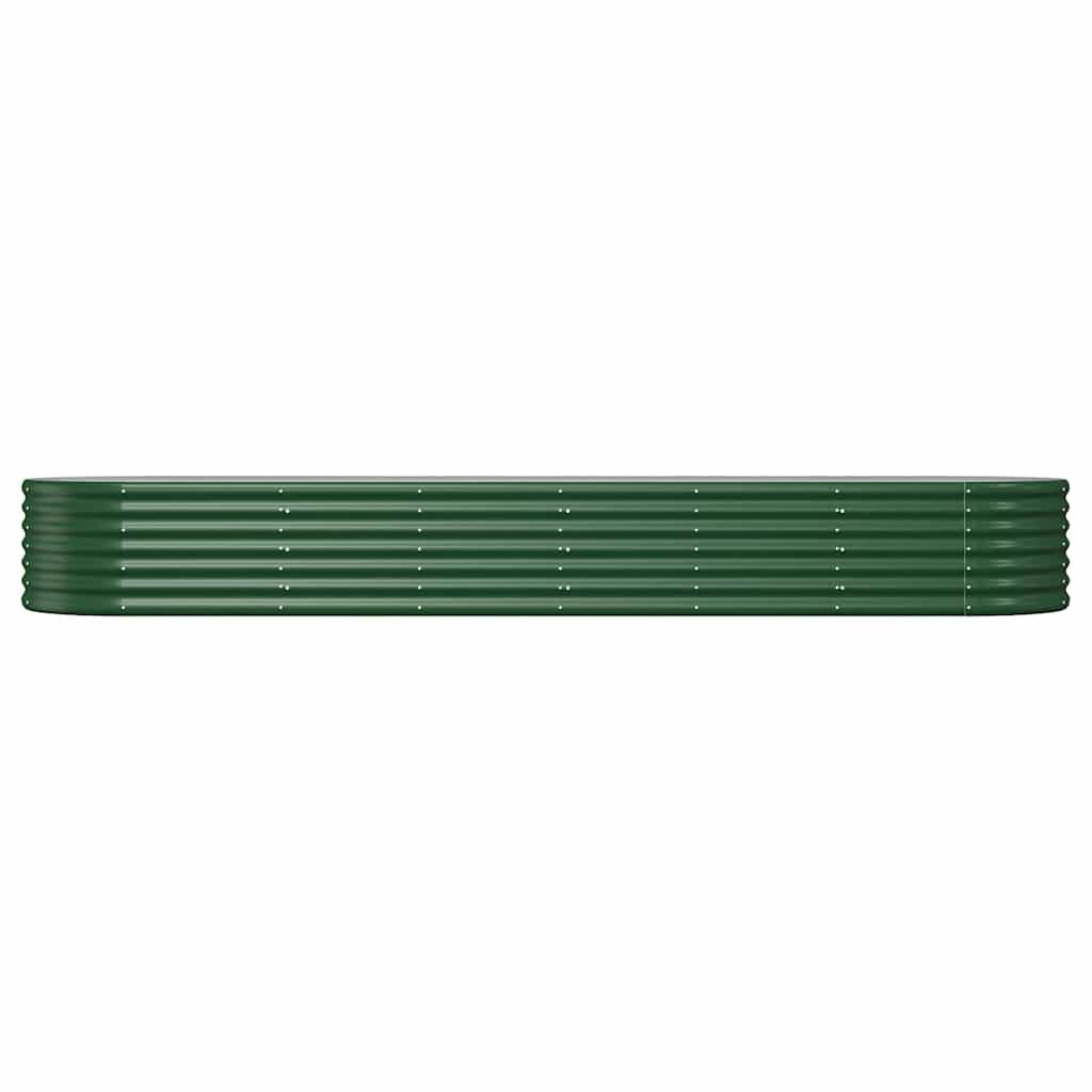 Vidaxl plantenbak 296x80x36 cm gegalvaniseerd staal groen