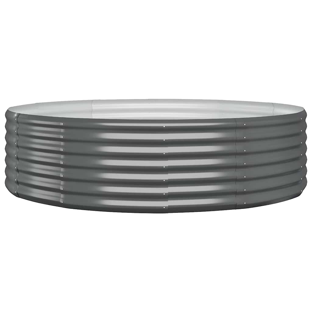 Vidaxl plantenbak 140x140x36 cm gegalvaniseerd staal antracietkleurig