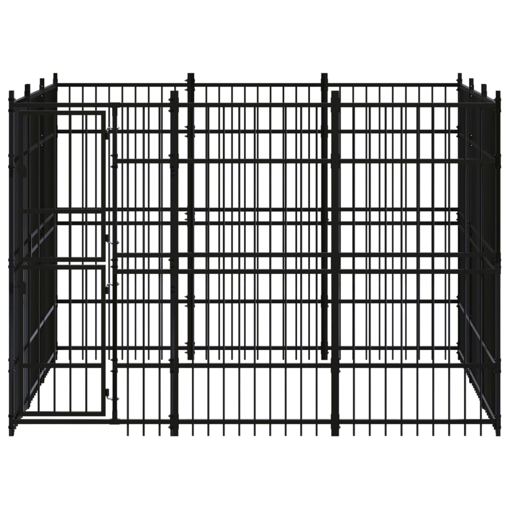 VidaXL Hondenkennel 8,29 m² staal
