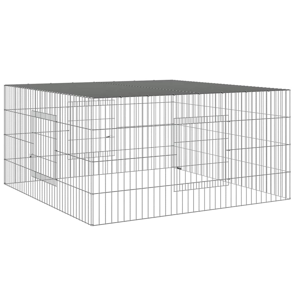 Vidaxl konijnenkooi 110x110x55 cm gegalvaniseerd ijzer