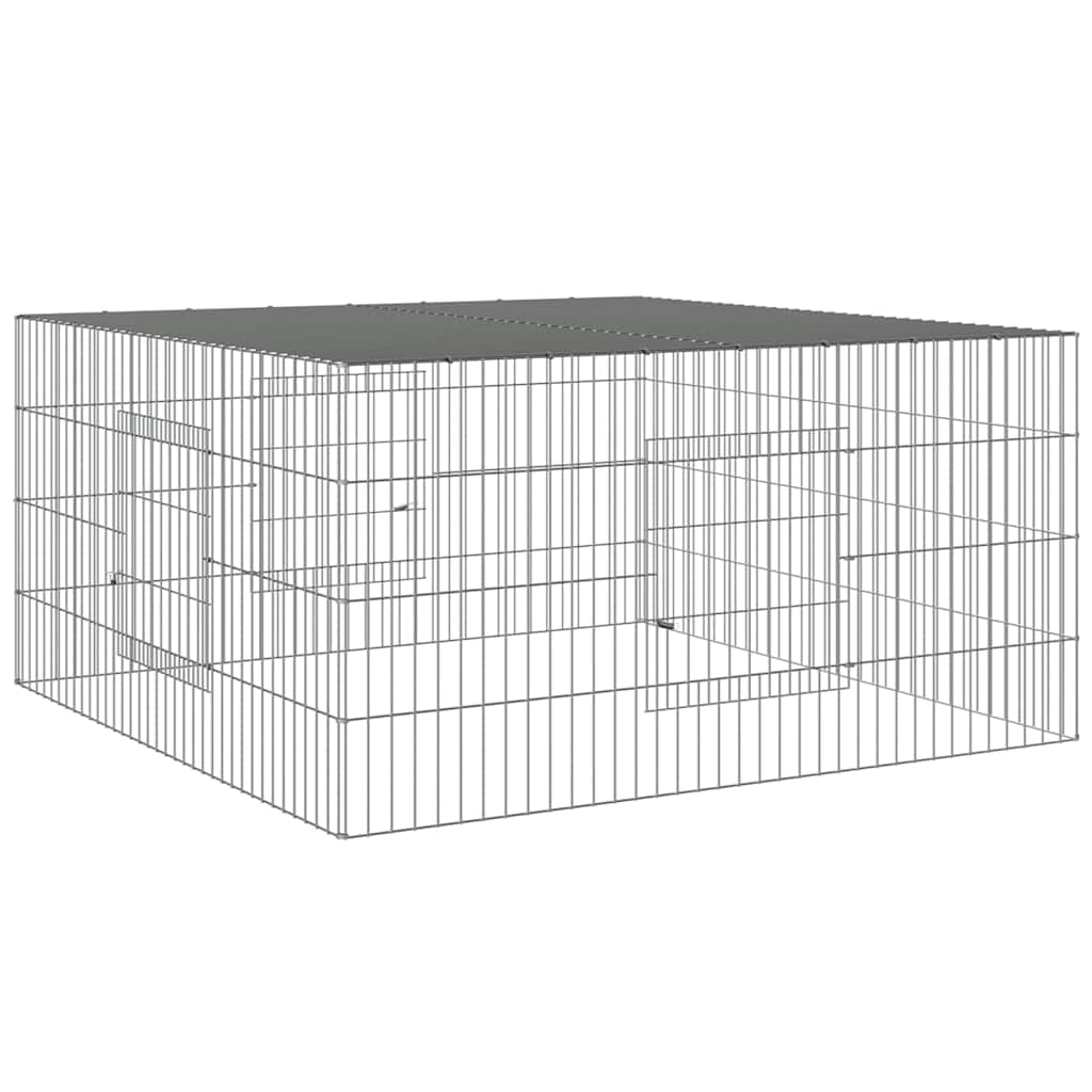 Vidaxl konijnenkooi 110x110x55 cm gegalvaniseerd ijzer