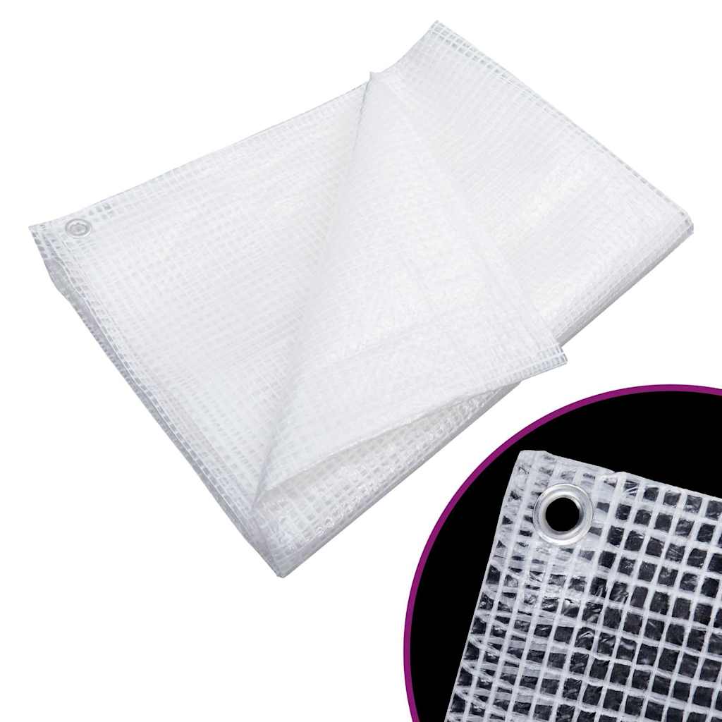Vidaxl dekzeil leno 140 g m²6x12 m wit