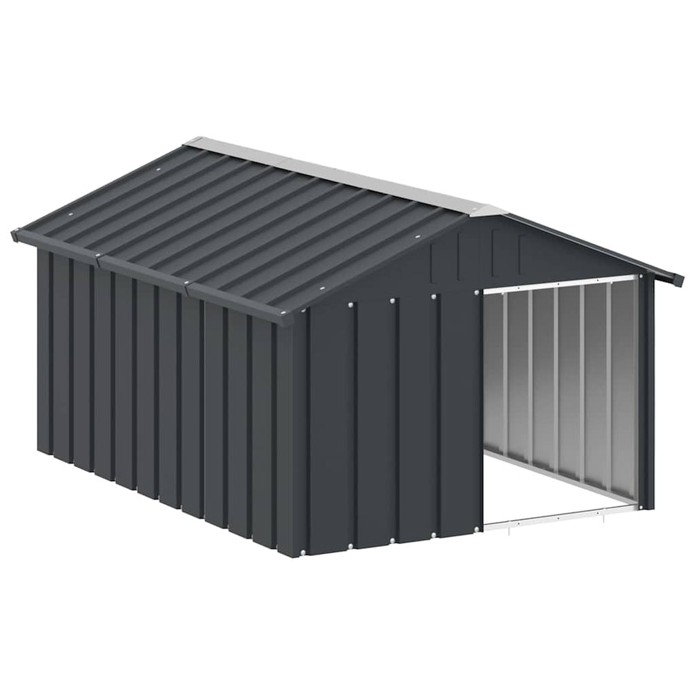 Vidaxl hondenhok 116,5x153x81,5 cm gegalvaniseerd staal antracietkleur