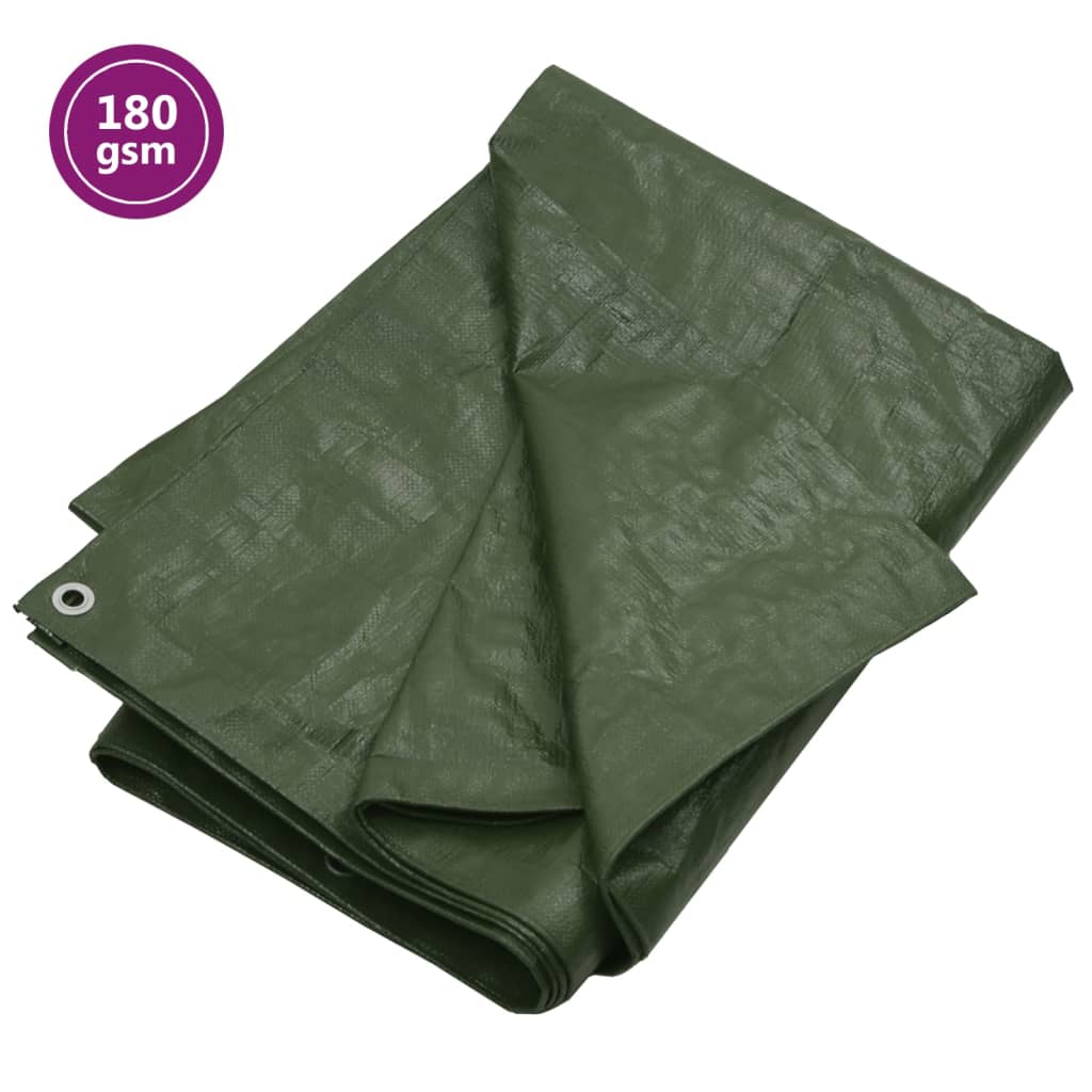 Vidaxl dekzeil 180 g m² 4x6 m hdpe groen