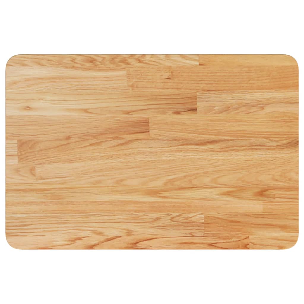 Vidaxl wastafelblad 60x40x1,5cm behandeld massief hout lichtbruin