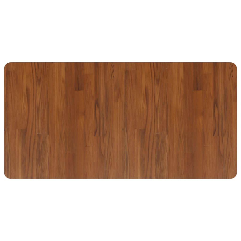 Vidaxl wastafelblad 100x50x1,5cm behandeld massief hout donkerbruin