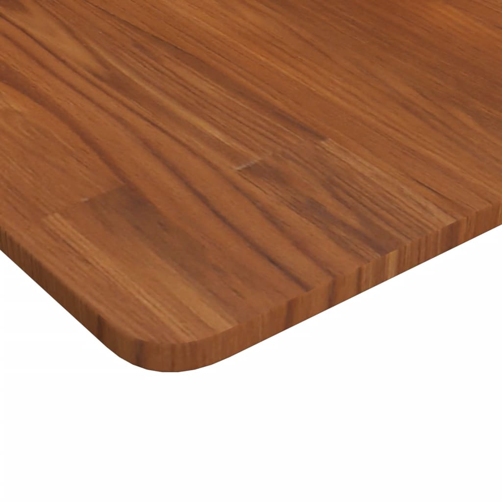 Vidaxl wastafelblad 100x50x1,5cm massief hout donkerbruin