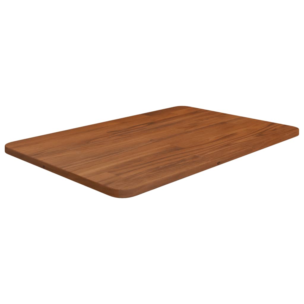 Vidaxl wastafelblad 60x40x1,5cm massief hout donkerbruin