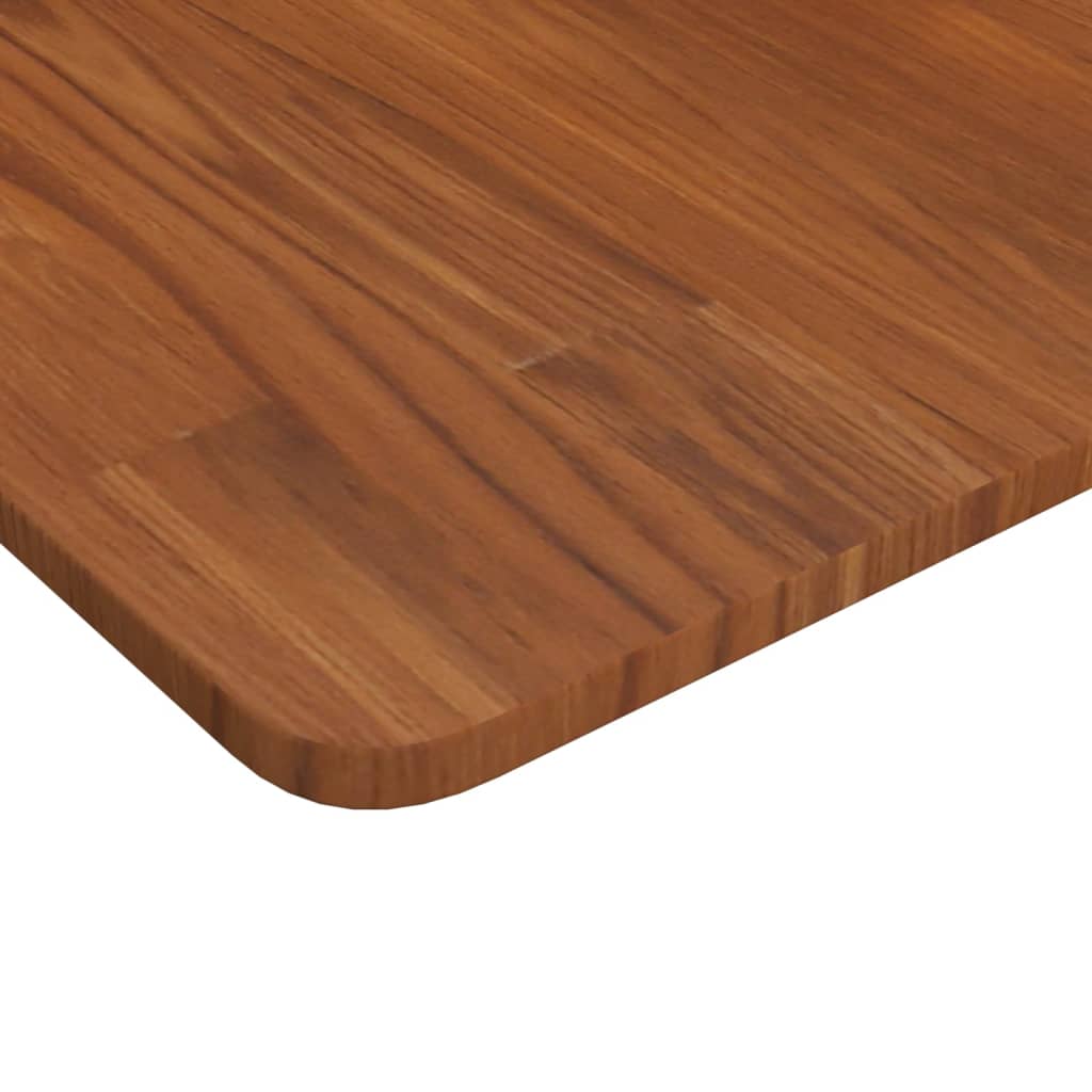 Vidaxl wastafelblad 60x40x1,5cm massief hout donkerbruin