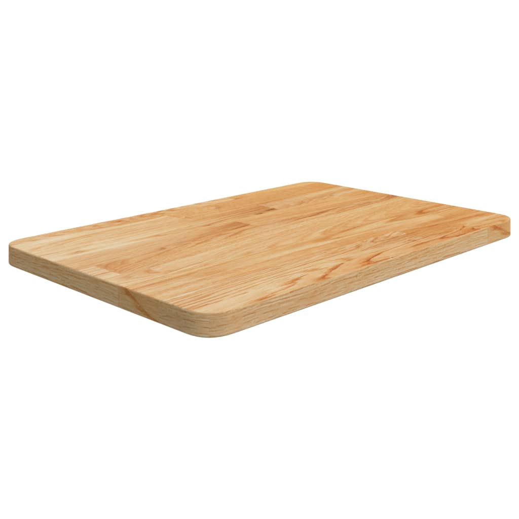 VidaXL Wastafelblad 60x40x2,5cm versierd massief hout lichtbruin