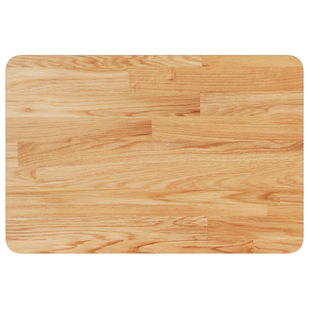 VidaXL Wastafelblad 60x40x2,5cm versierd massief hout lichtbruin