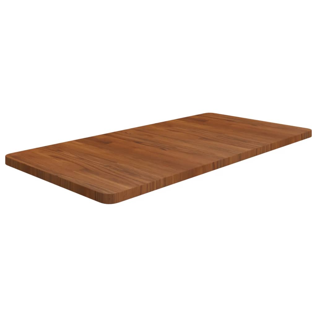 VidaXL Wastafelblad 100x50x2,5cm massief hout donkerbruin