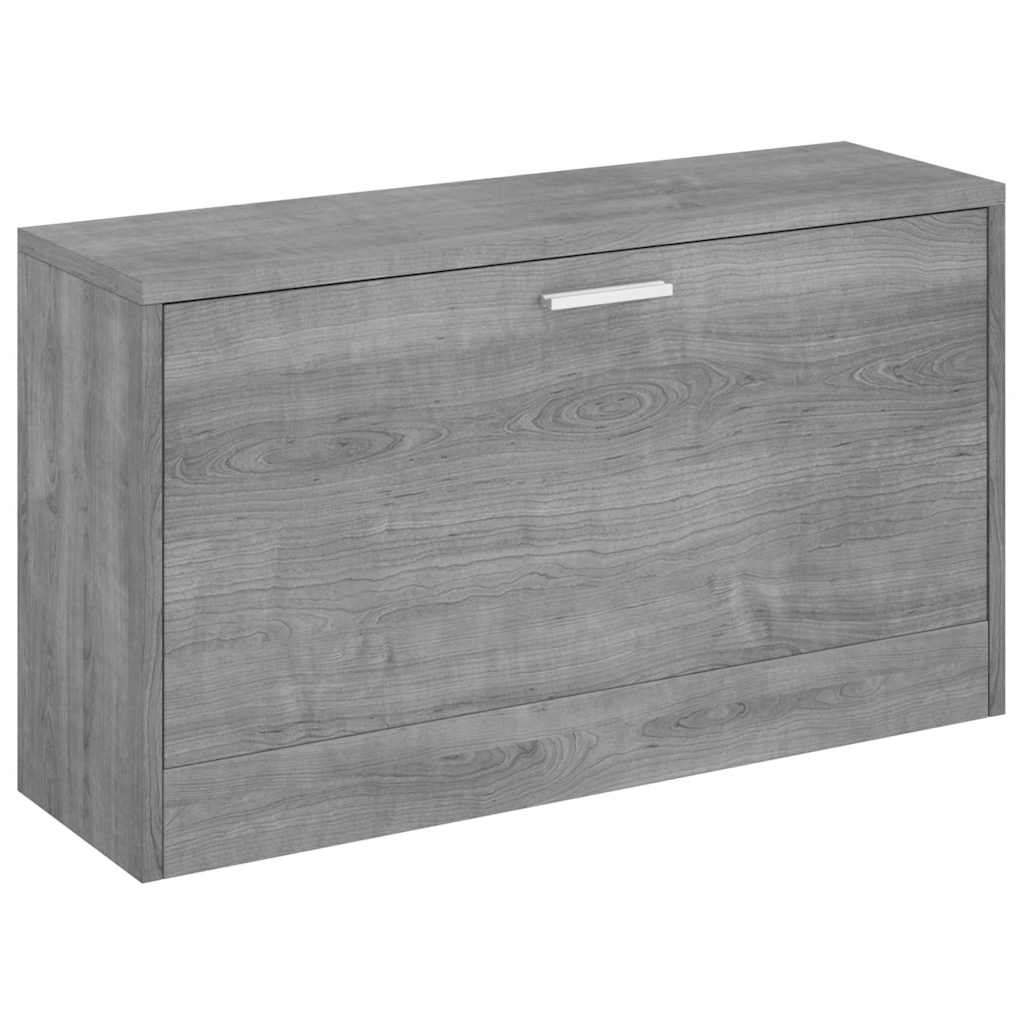 Vidaxl schoenenbank 80x24x45 cm bewerkt hout grijs sonoma eikenkleur