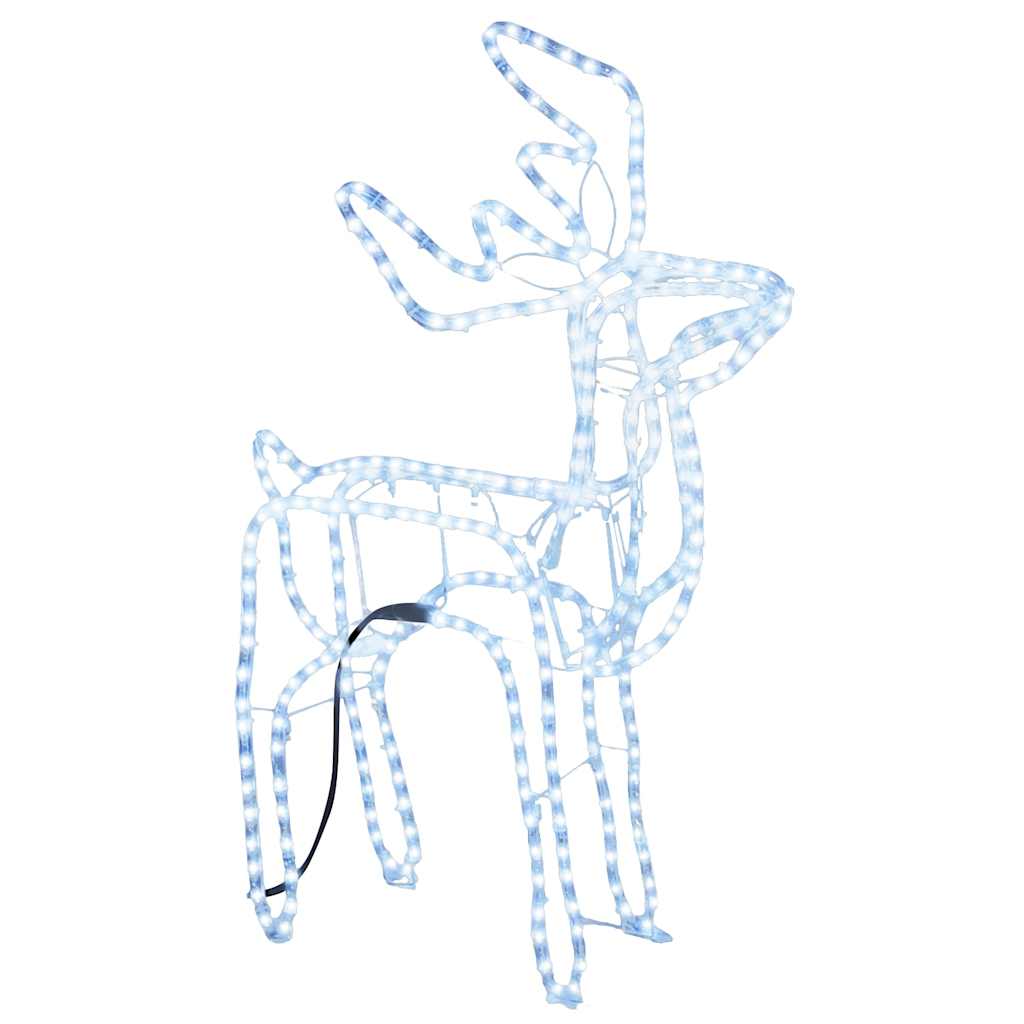 Vidaxl kerstfiguur rendier koudwit 76x42x87 cm