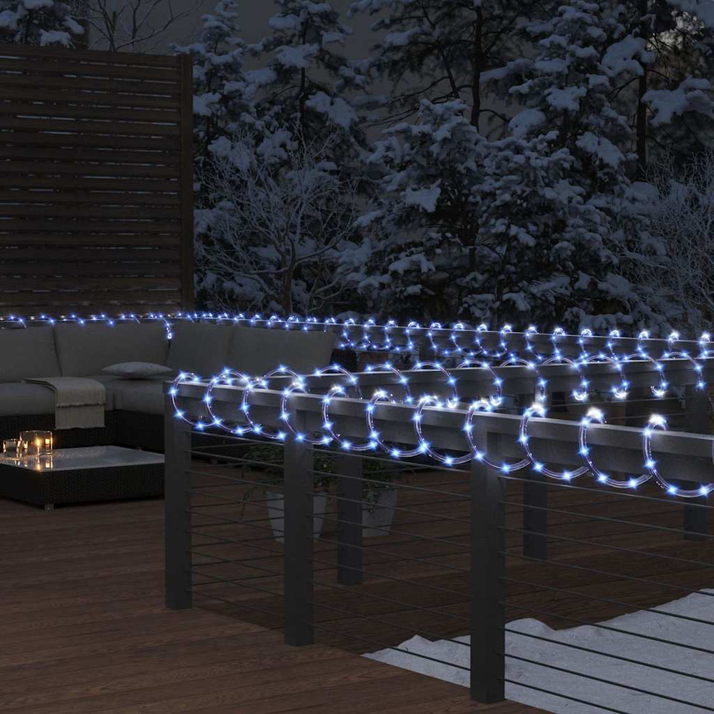 VidaXL Lampenkap met 240 LED's koudwit 10 m PVC