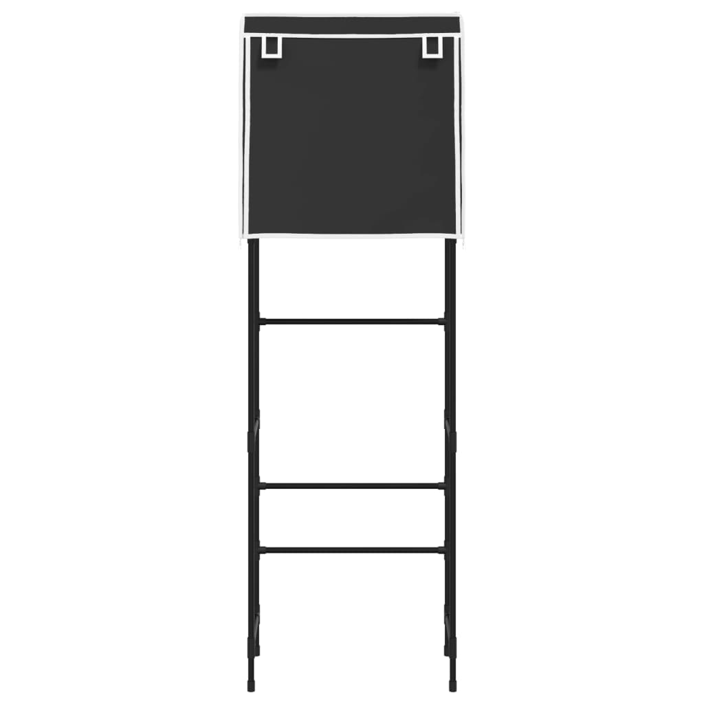 VidaXL Toiletrek 2-laags 56x30x170 cm zwart ijzer