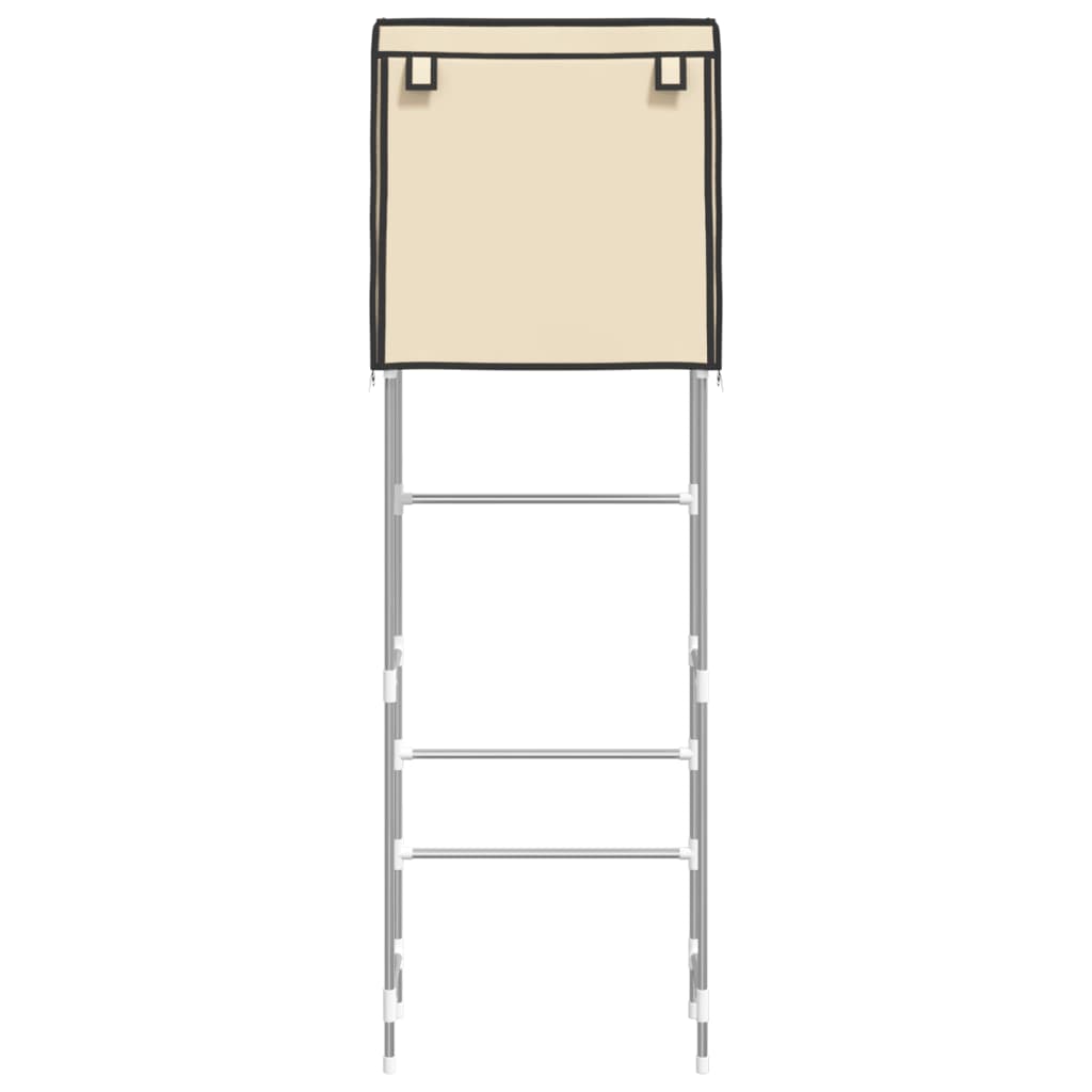 VidaXL Toiletrek 2-laags 56x30x170 cm crème ijzerkleurig