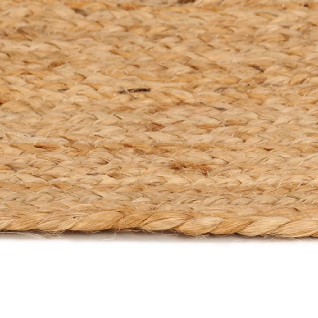 Vidaxl tapijt rond 240 cm gevlochten jute