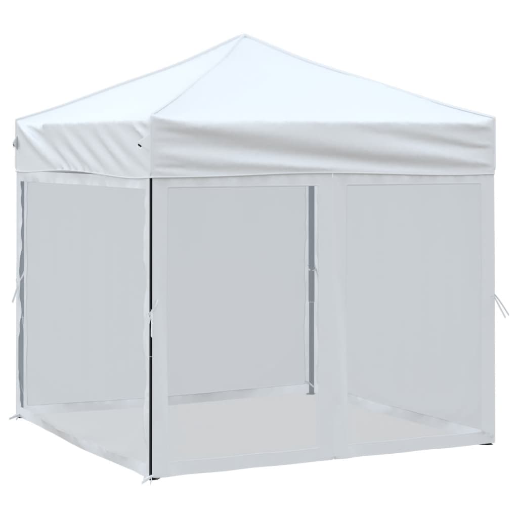 Vidaxl partytent inklapbaar met zijwanden 2x2m wit