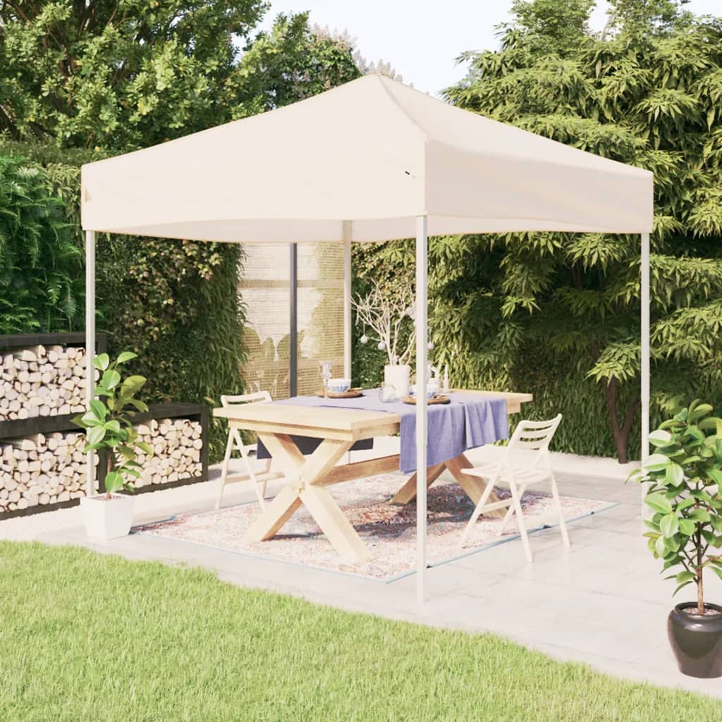 Vidaxl partytent inklapbaar 3x3m crèmekleurig