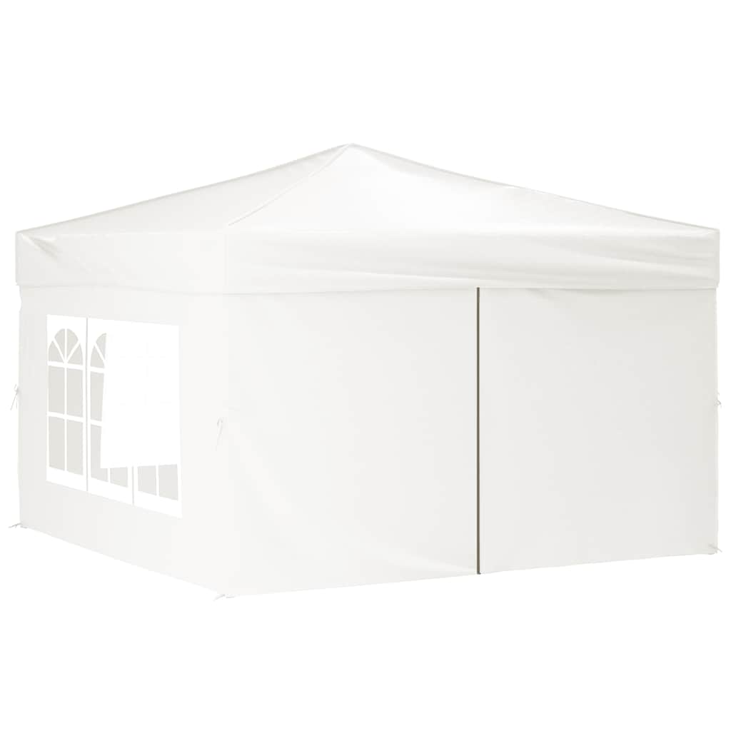Vidaxl partytent inklapbaar met zijwanden 3x3m wit