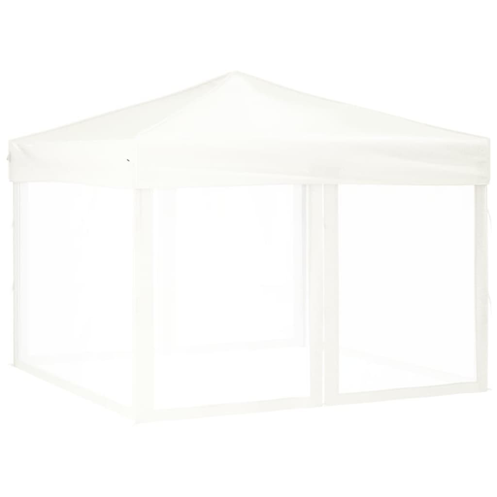 Vidaxl partytent inklapbaar met zijwanden 3x3m wit