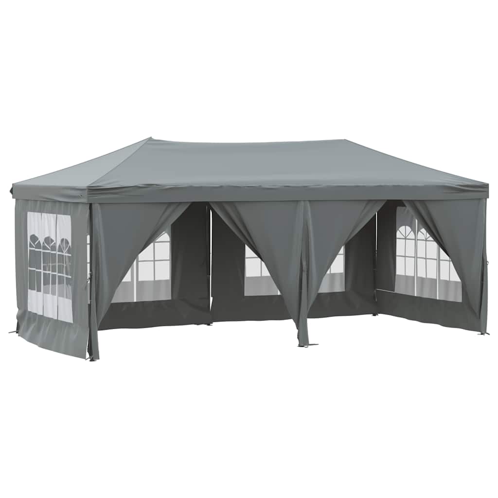 Vidaxl partytent inklapbaar met zijwanden 3x6m antracietkleurig