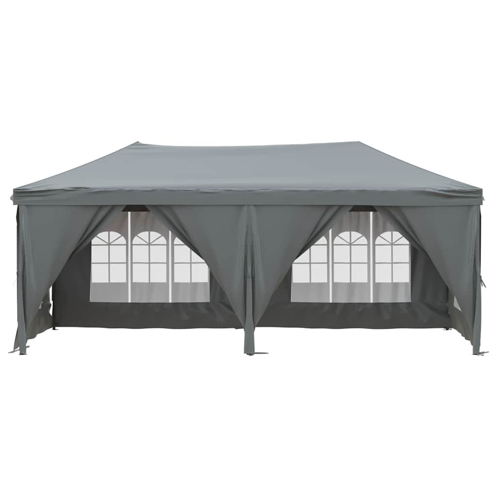 Vidaxl partytent inklapbaar met zijwanden 3x6m antracietkleurig