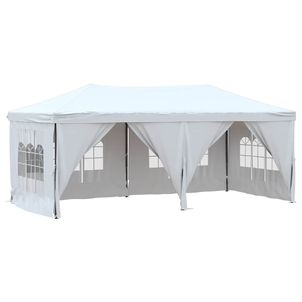 Vidaxl partytent inklapbaar met zijwanden 3x6m wit