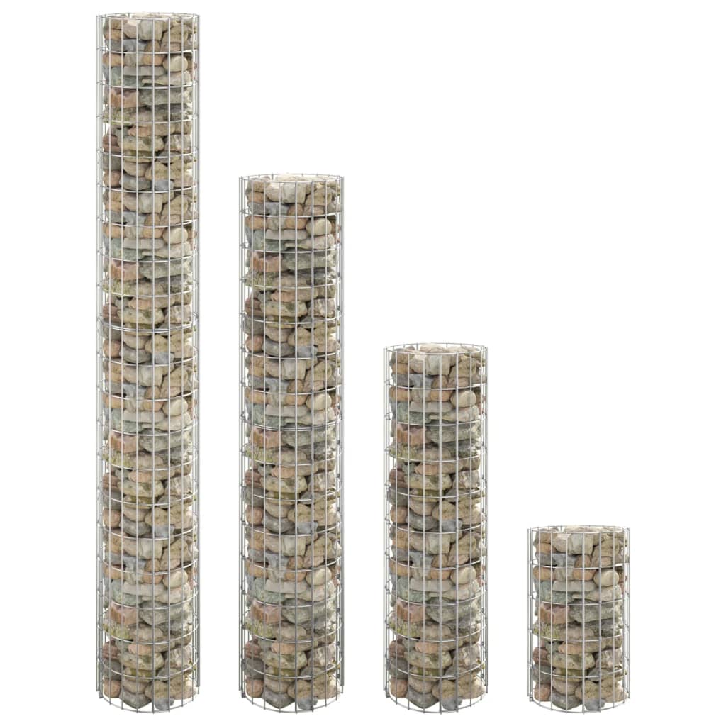 Vidaxl schanskorven plantenbakken 4 st rond gebogen ø30x50 100 150 200 cm