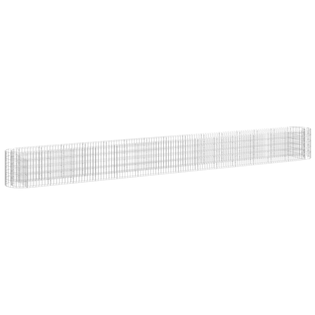 VidaXL Gabion plantenbak vergroot 540x50x50 cm gegalvaniseerd ijzer