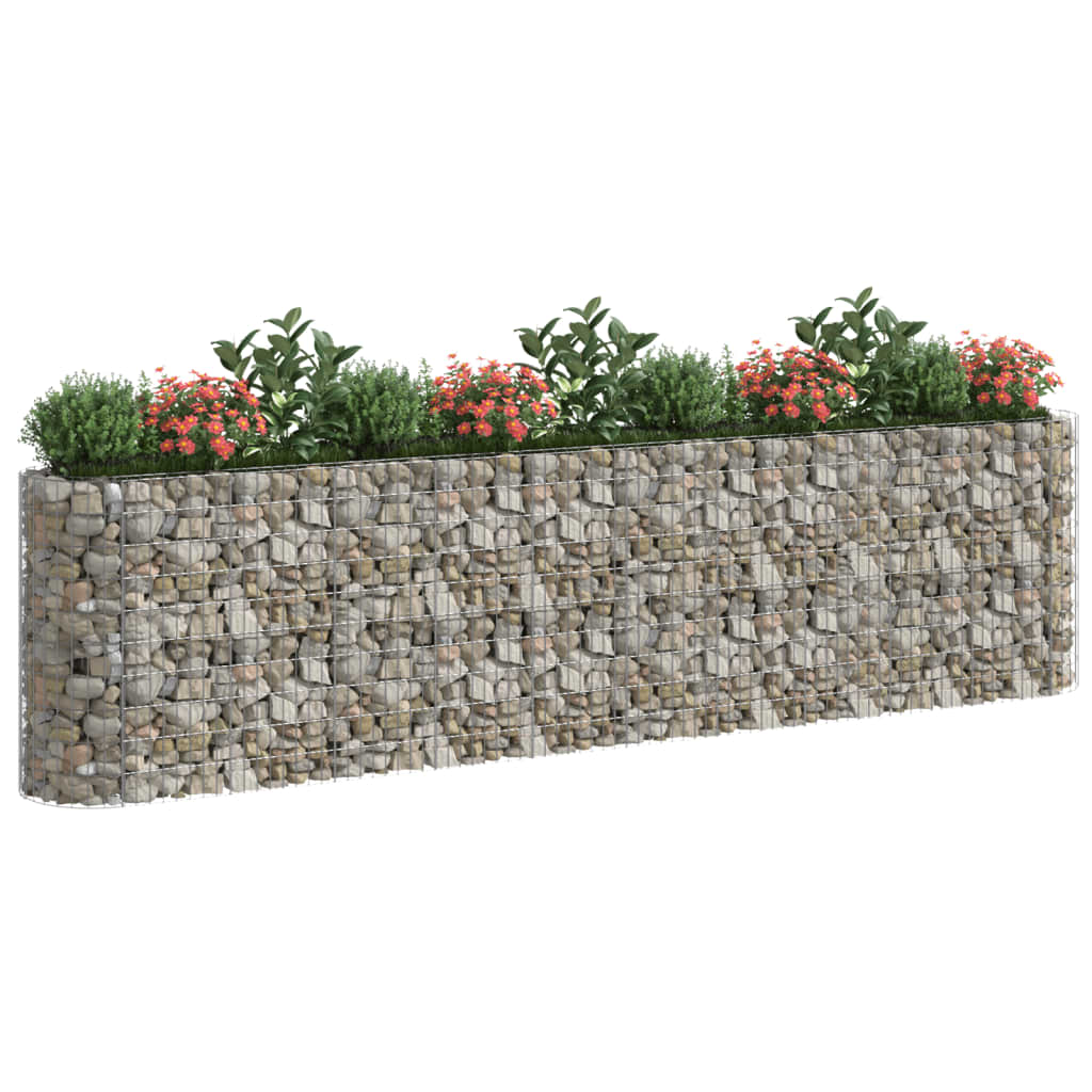 VidaXL Gabion plantenbak vergroot 400x50x100 cm gegalvaniseerd ijzer