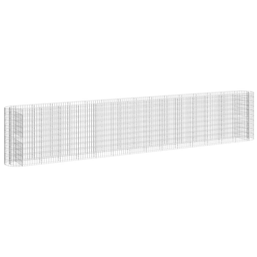 VidaXL Gabion plantenbak vergroot 540x50x100 cm gegalvaniseerd ijzer