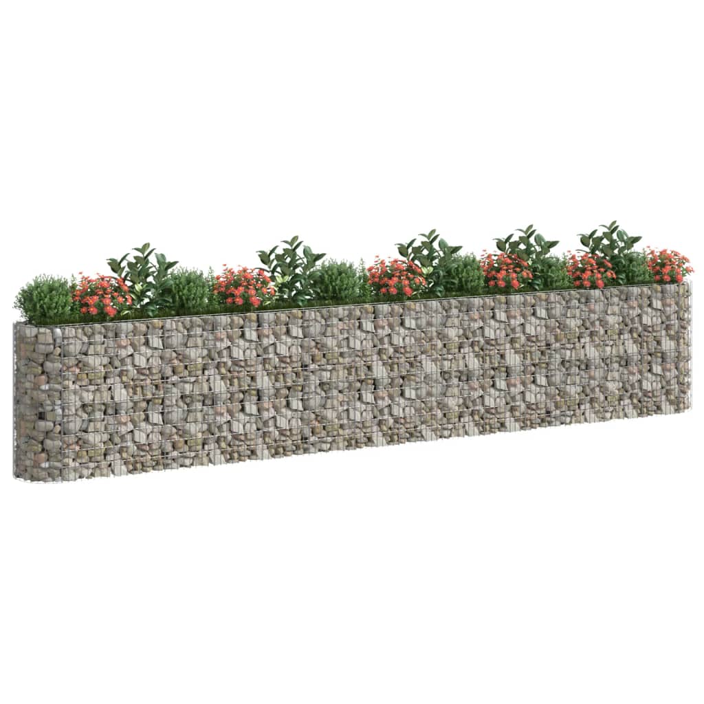 VidaXL Gabion plantenbak vergroot 540x50x100 cm gegalvaniseerd ijzer