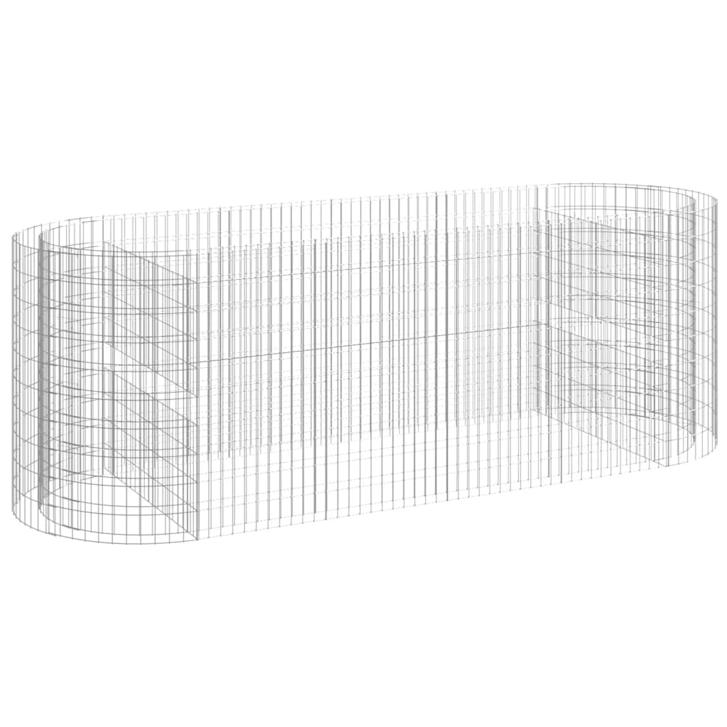 VidaXL Gabion plantenbak vergroot 300x100x100 cm gegalvaniseerd ijzer