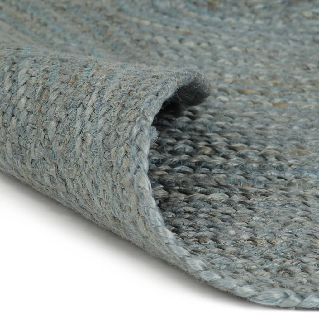Vidaxl vloerkleed handgemaakt rond 180 cm jute olijfgroen