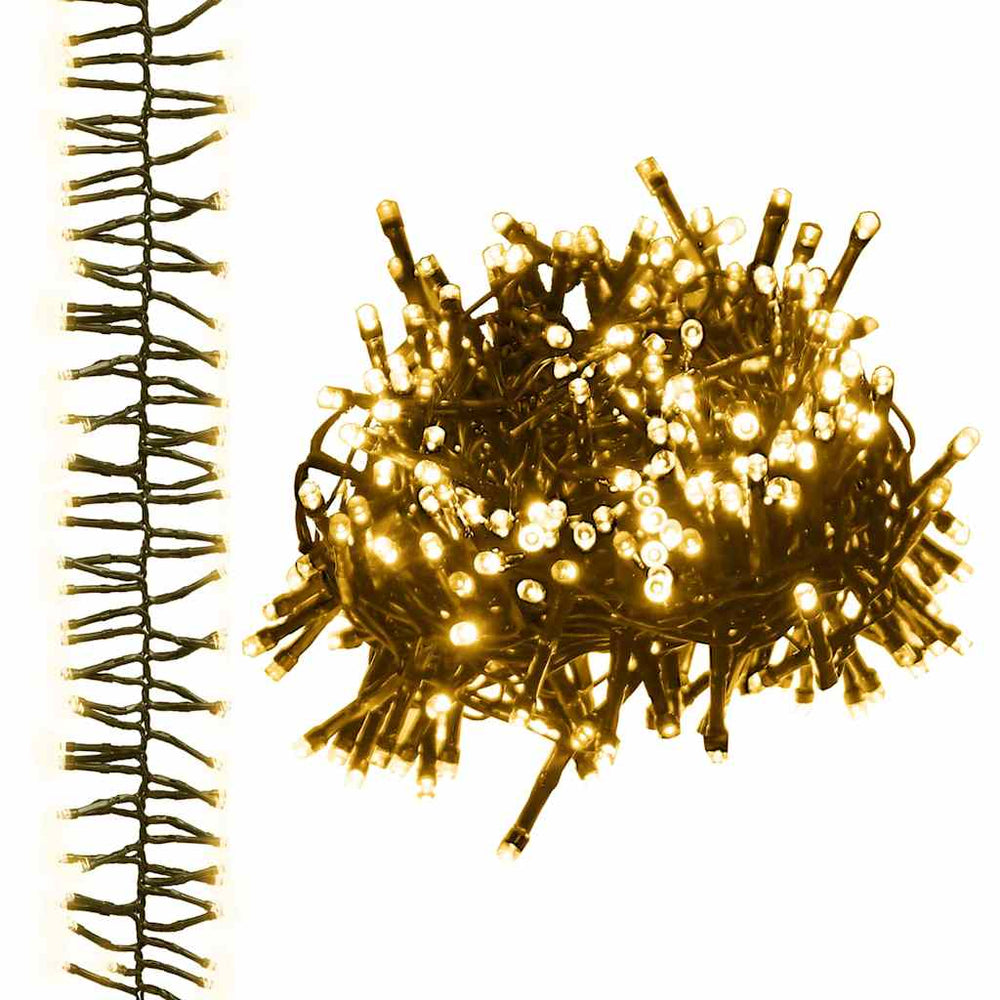 Vidaxl lichtslinger cluster met 1000 led's warmwit pvc