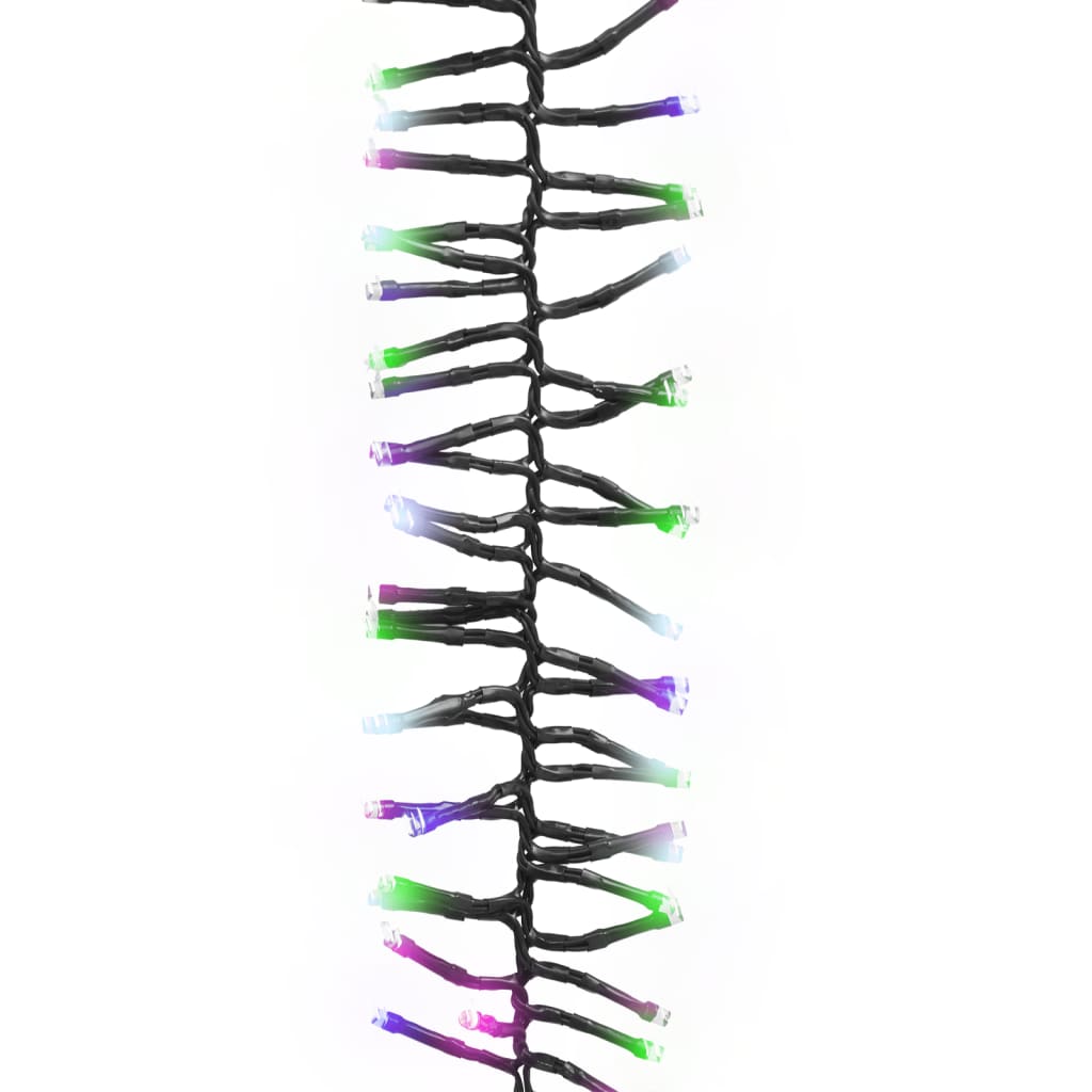 Vidaxl lichtslinger cluster met 3000 led's pastel meerkleurig 23m pvc