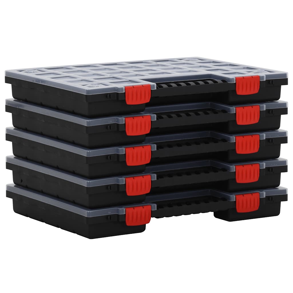 VidaXL Assortimentdozen 5 st 40x30x5 cm polypropyleen