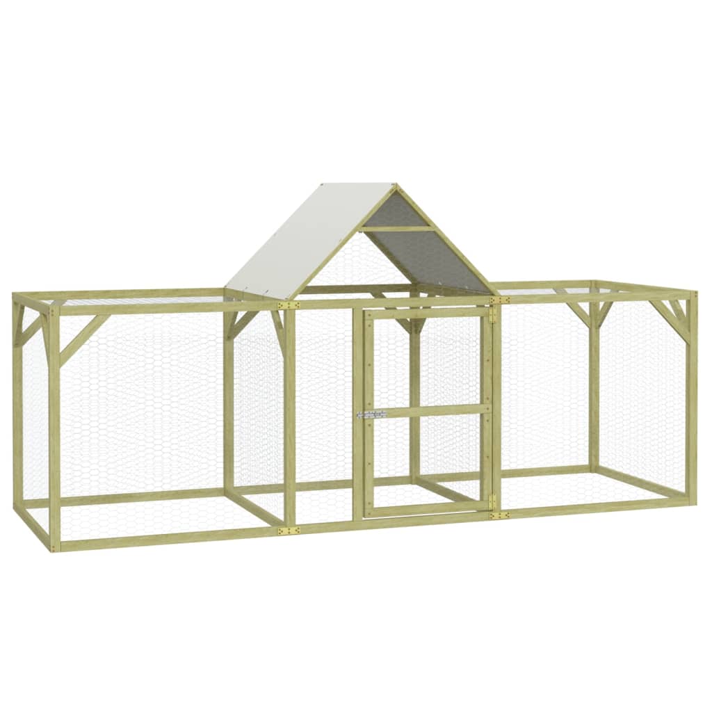 VidaXL Kippenhok 300x100x150 cm geïmpregneerd massief grenenhout